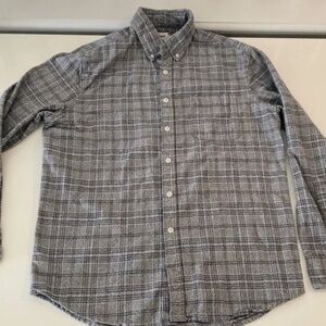 Taylor Stitch the Jack in Slate Plaid Long Sleeve Button Up Shirt Size 40
